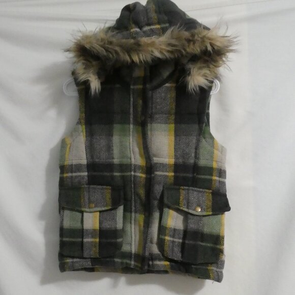 HERITAGE 1981 - An American Brand | medium | Plaid Vest | Removable Hoodie - Picture 1 of 16